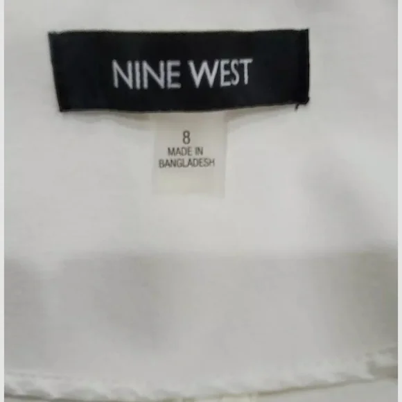 Nine West White Cardigan Short Sleeve Jacket Women's Sz 8 - Picture 8 of 13